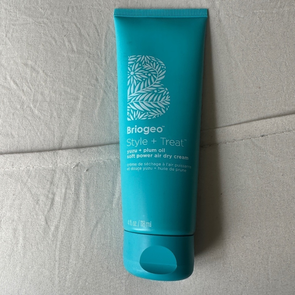 Briogeo Style + Treat Yuzu + Plum Oil Air Dry Hair Styling Cream Brand New Full
